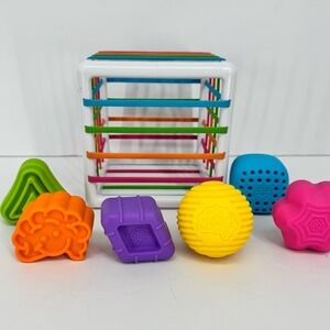 Fat Brain Toys InnyBin Shape Sorter Learning STEM Baby Toddler Toy Colorful
